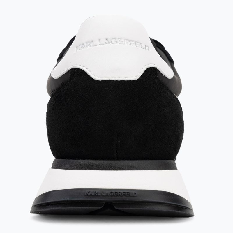 KARL LAGERFELD moteriški batai Kairo Kl Sidetrim black leather/textille 6