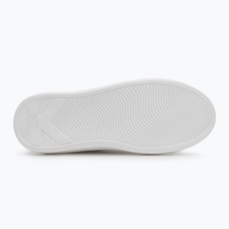 Moteriški batai KARL LAGERFELD Kapri Signia Shine white leather/mono 4