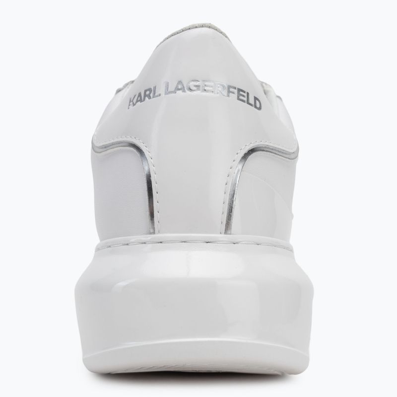 Moteriški batai KARL LAGERFELD Kapri Signia Shine white leather/mono 6