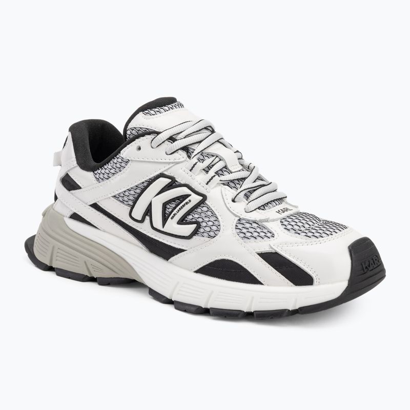 Moteriški batai KARL LAGERFELD Orion Sidetrim black leather/textile w/white