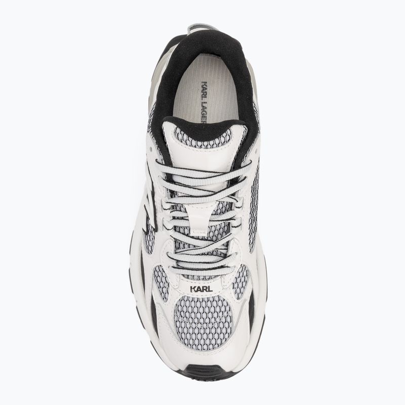 Moteriški batai KARL LAGERFELD Orion Sidetrim black leather/textile w/white 5