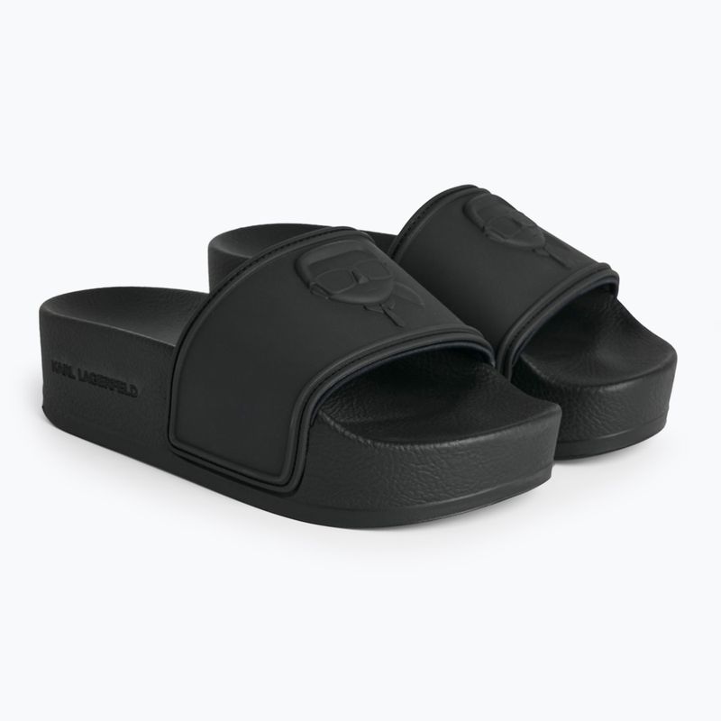 Moteriškos šlepetės KARL LAGERFELD Kondo Maxi Nft Relief black rubber 2