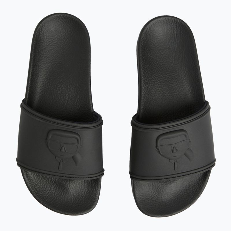 Moteriškos šlepetės KARL LAGERFELD Kondo Maxi Nft Relief black rubber 4