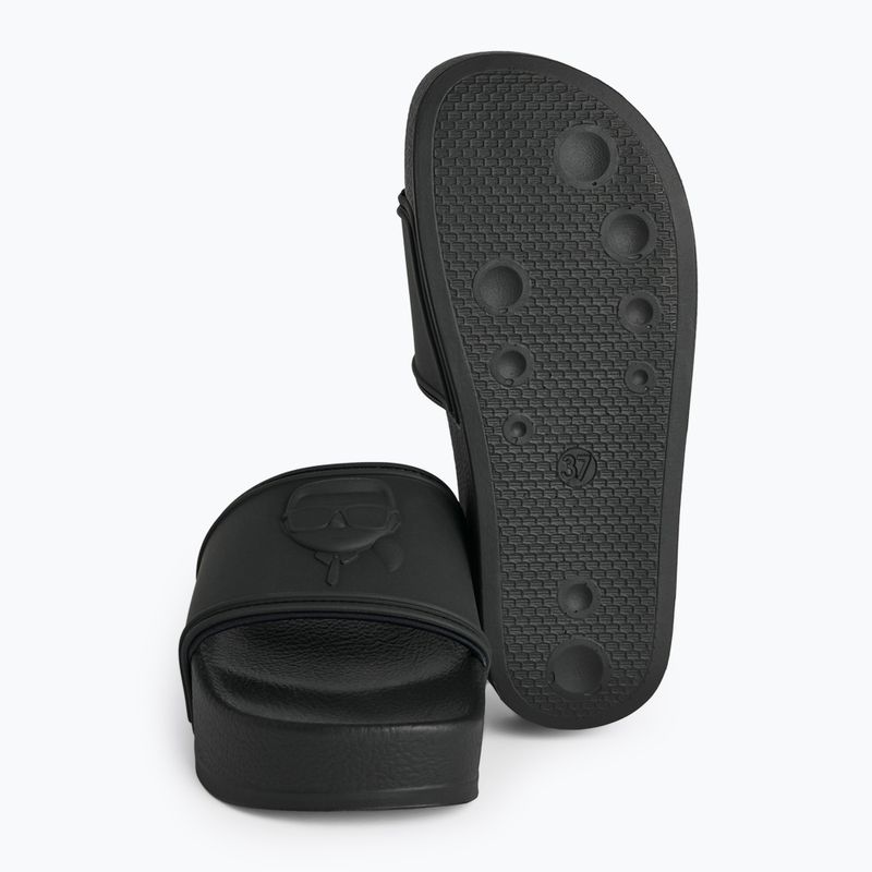 Moteriškos šlepetės KARL LAGERFELD Kondo Maxi Nft Relief black rubber 5
