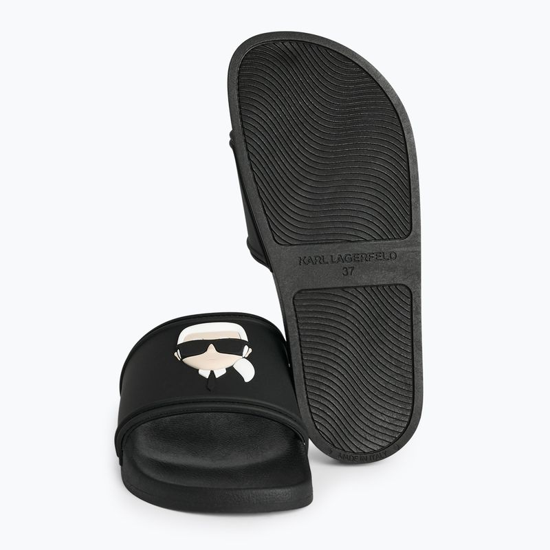 Moteriškos šlepetės KARL LAGERFELD Kondo 2.0 NFT black rubber 5