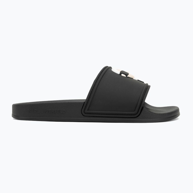 Moteriškos šlepetės KARL LAGERFELD Kondo 2.0 NFT black rubber 2