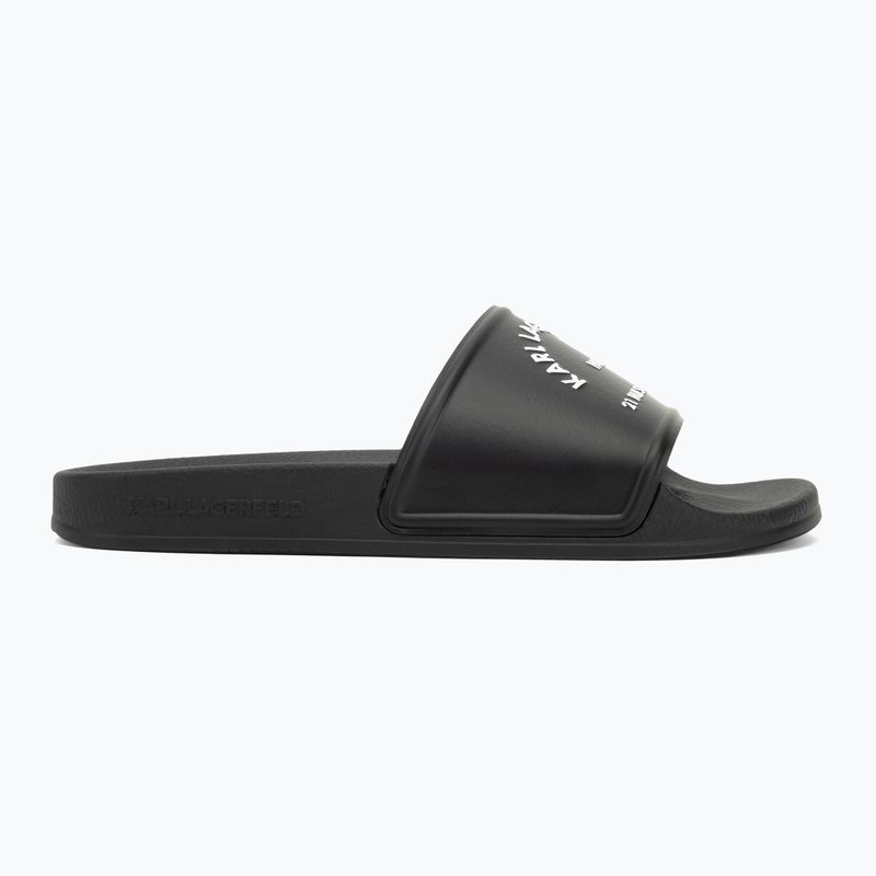 Moteriškos šlepetės KARL LAGERFELD Kondo 2.0 Maison black rubber 2