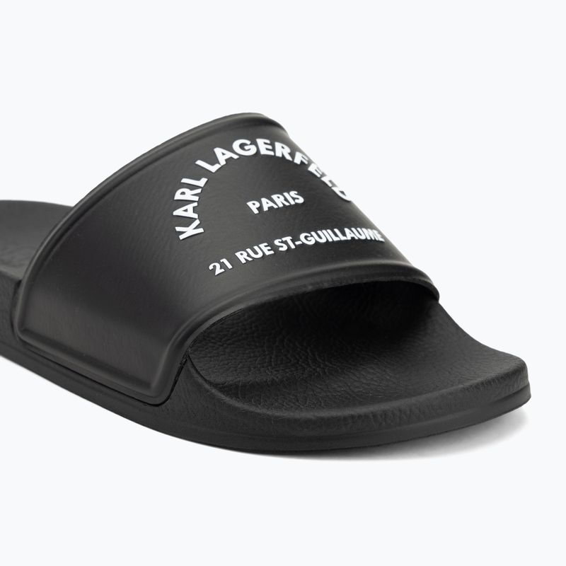 Moteriškos šlepetės KARL LAGERFELD Kondo 2.0 Maison black rubber 7