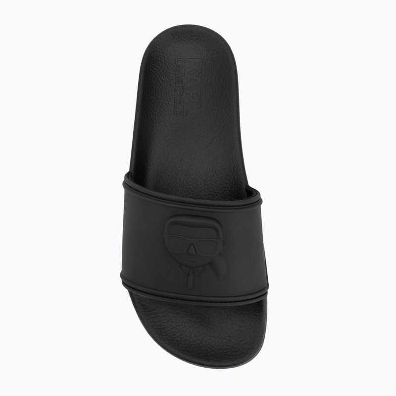 Moteriškos šlepetės KARL LAGERFELD Kondo 2.0 NFT Relief black rubber 5