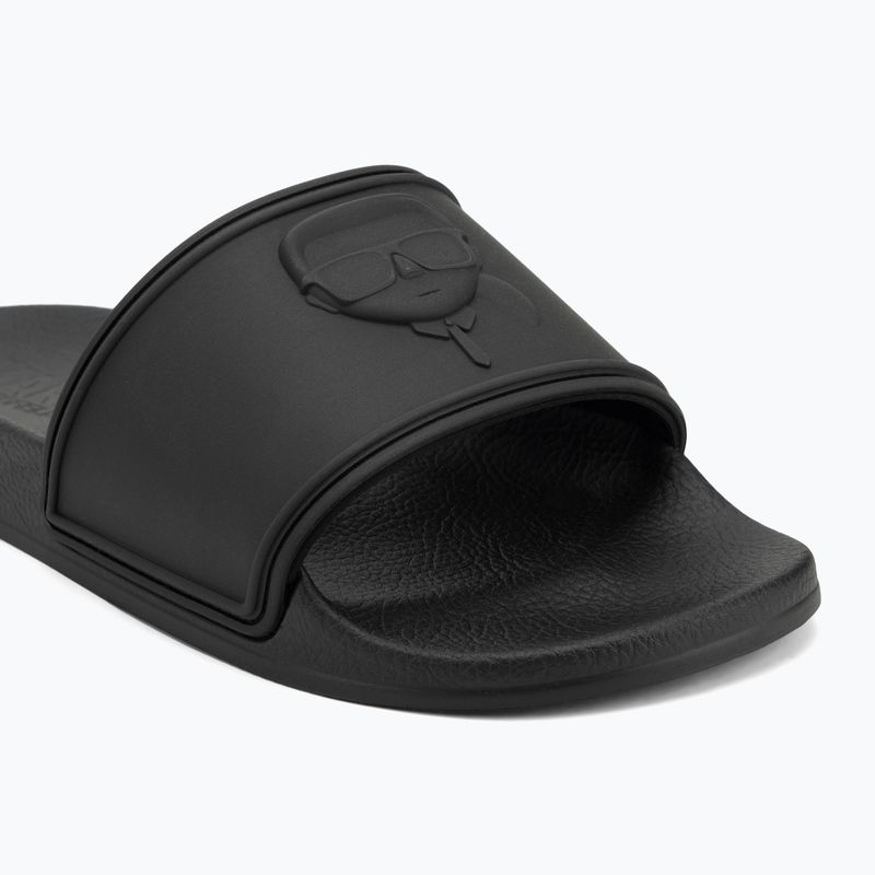 Moteriškos šlepetės KARL LAGERFELD Kondo 2.0 NFT Relief black rubber 7