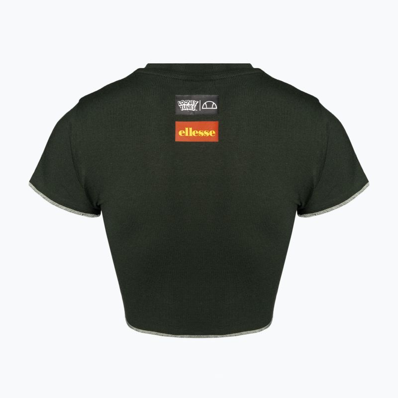 Ellesse moteriški Tweetest Crop tamsiai žali marškinėliai 2