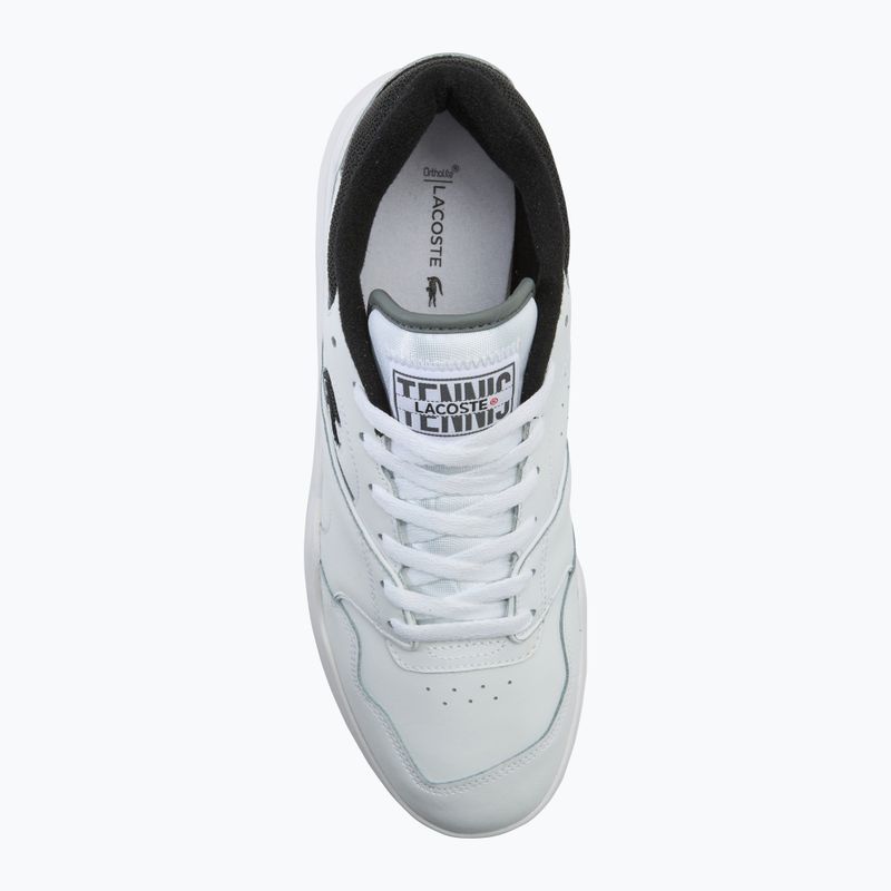 Vyriški batai Lacoste Lineshot Contrasted Collar Leather white/black 5