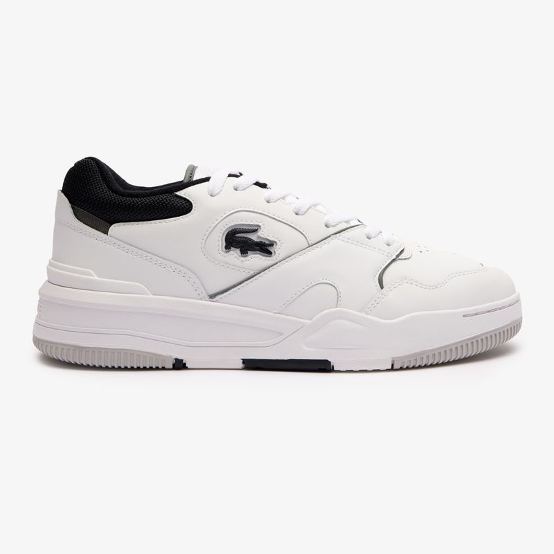 Vyriški batai Lacoste Lineshot Contrasted Collar Leather white/black 9