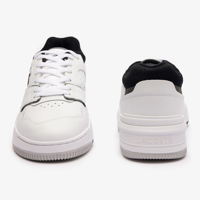 Vyriški batai Lacoste Lineshot Contrasted Collar Leather white/black 11