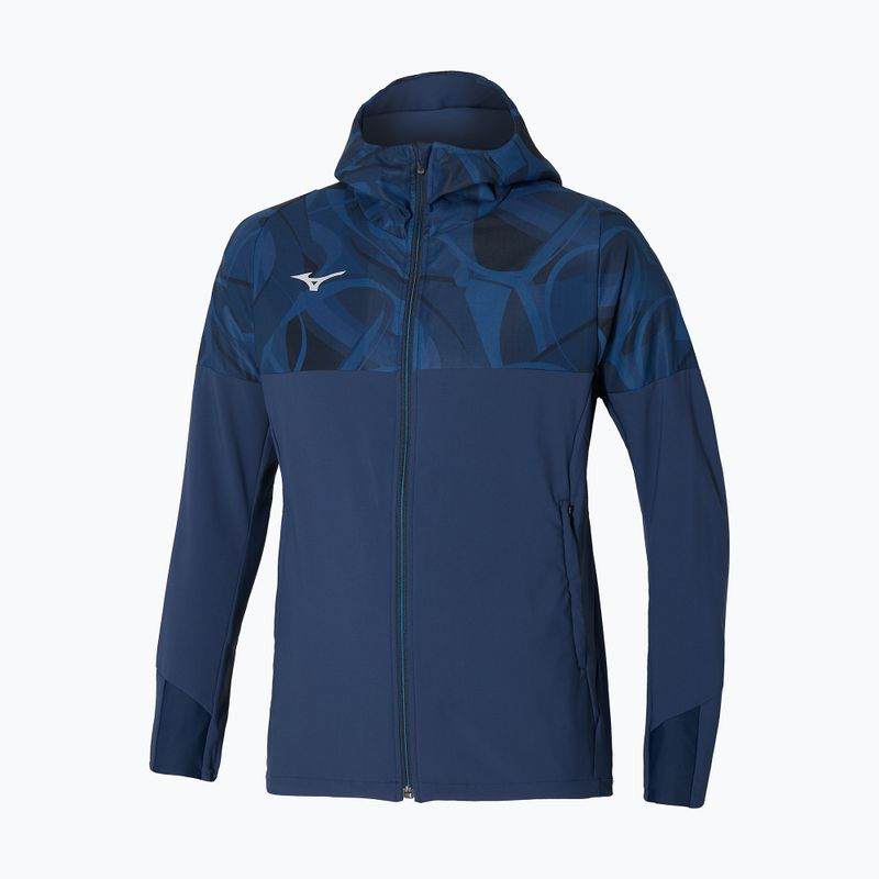 Vyriška striukė Mizuno Paris Athlete Hooded pageant blue