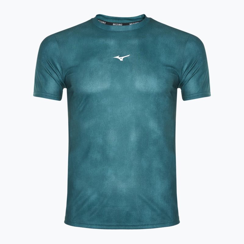 Moteriški bėgimo marškinėliai Mizuno Impulse Core Graphic Tee evergreen