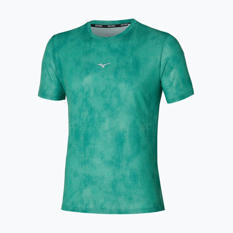 Moteriški bėgimo marškinėliai Mizuno Impulse Core Graphic Tee evergreen