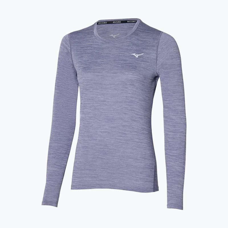 Moteriški bėgimo marškinėliai ilgomis rankovėmis Mizuno Impulse Core Tee cadet