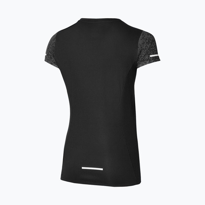 Moteriški bėgimo marškinėliai Mizuno Premium Aero Tee juodi 2