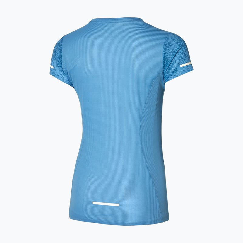 Moteriški bėgimo marškinėliai Mizuno Premium Aero Tee parisian blue 2