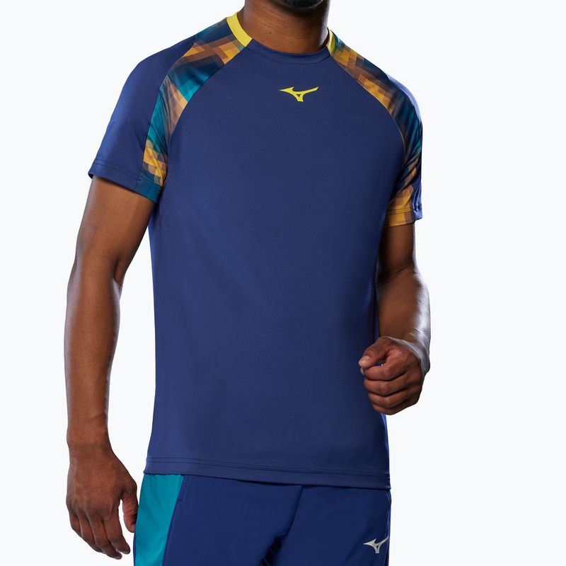 Vyriški marškinėliai Mizuno Frontier Shadow Tee bellwether blue