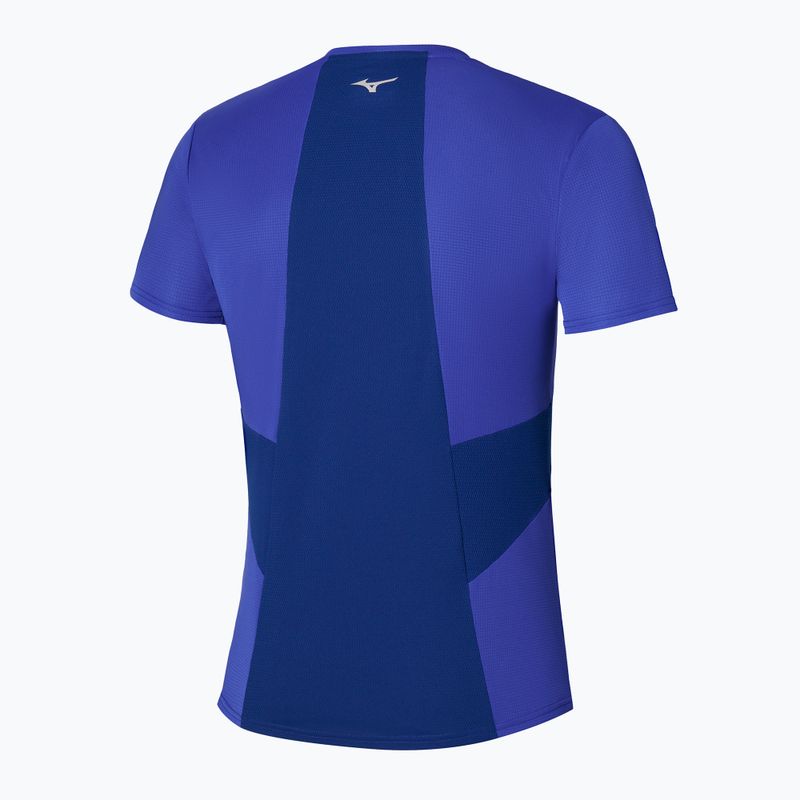 Vyriški bėgimo marškinėliai Mizuno DryAeroFlow Tee reflexblue 2