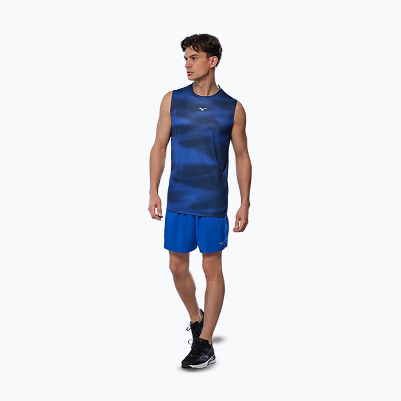 Vyriški bėgimo marškinėliai Mizuno Core Graphic Sleeveless reflex blue 2