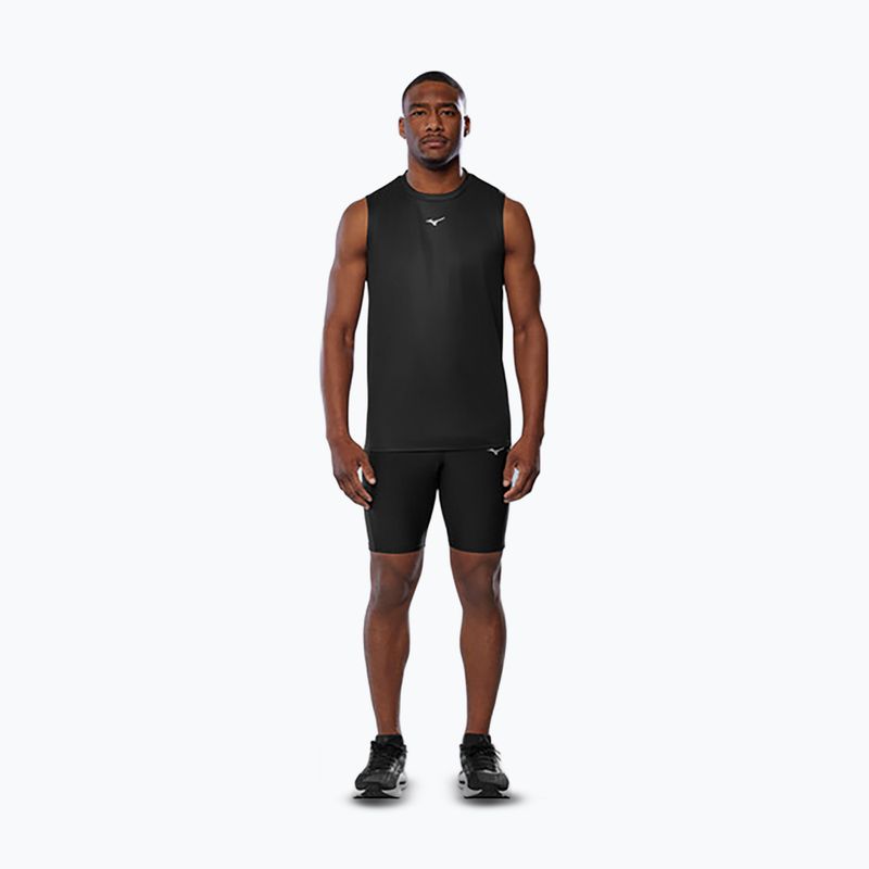Vyriški bėgimo marškinėliai Mizuno Core Graphic Sleeveless black oni 2