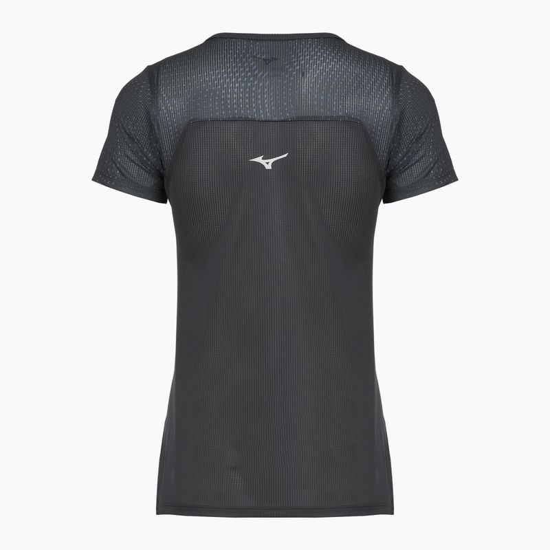 Moteriški bėgimo marškinėliai Mizuno DryAeroFlow Graphic Tee juodi 2