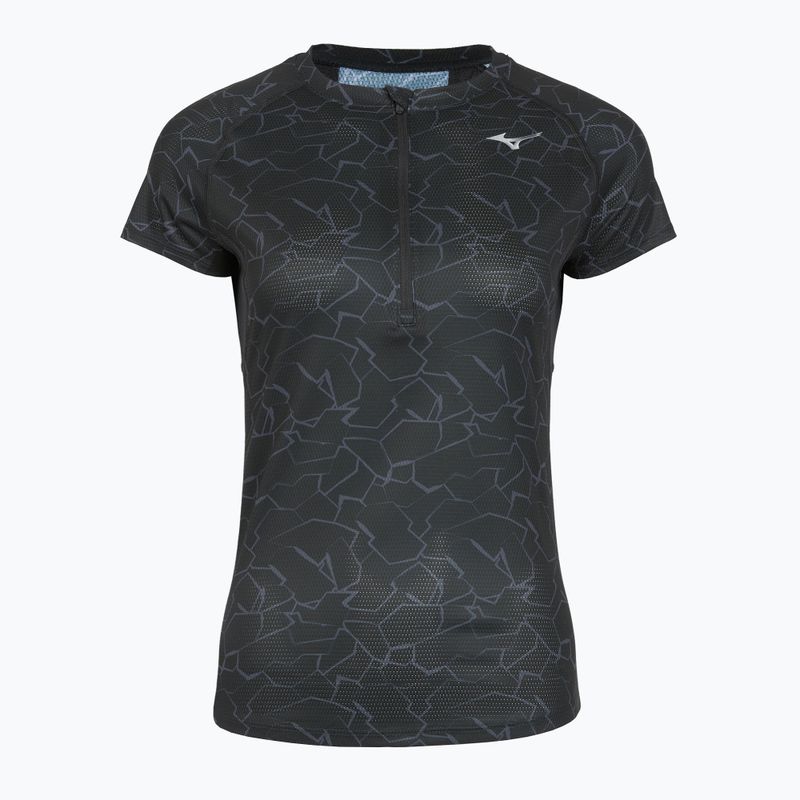 Moteriški bėgimo marškinėliai Mizuno Graphic Trail Tee black