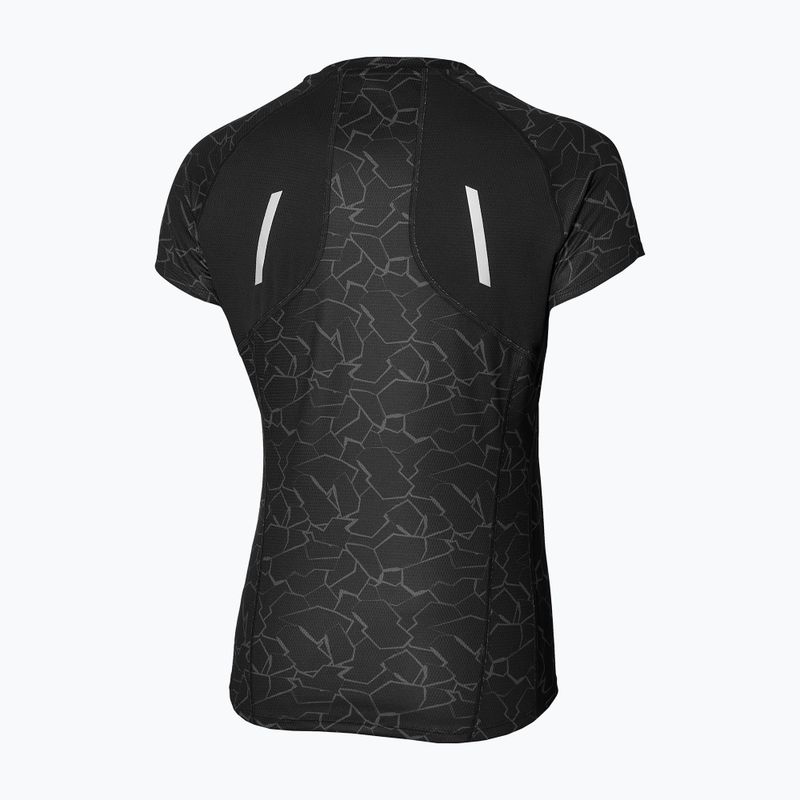 Moteriški bėgimo marškinėliai Mizuno Graphic Trail Tee black 2