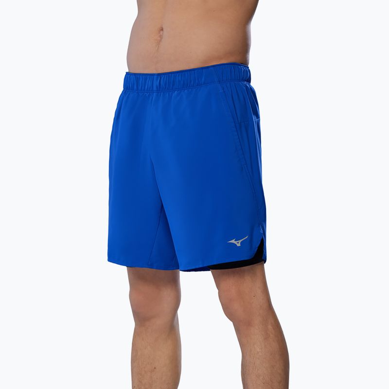 Vyriški bėgimo šortai Mizuno Core 7.5" 2IN1 reflex blue