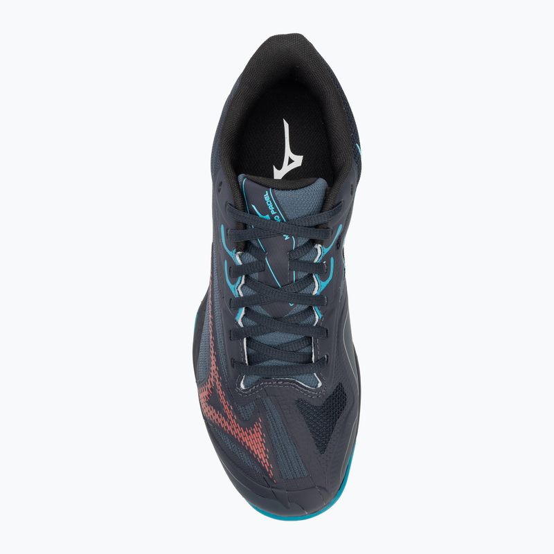 Vyriški padelio bateliai Mizuno Wave Exceed Light 2 Padel salute/ hibiscus/ enamel blue 5
