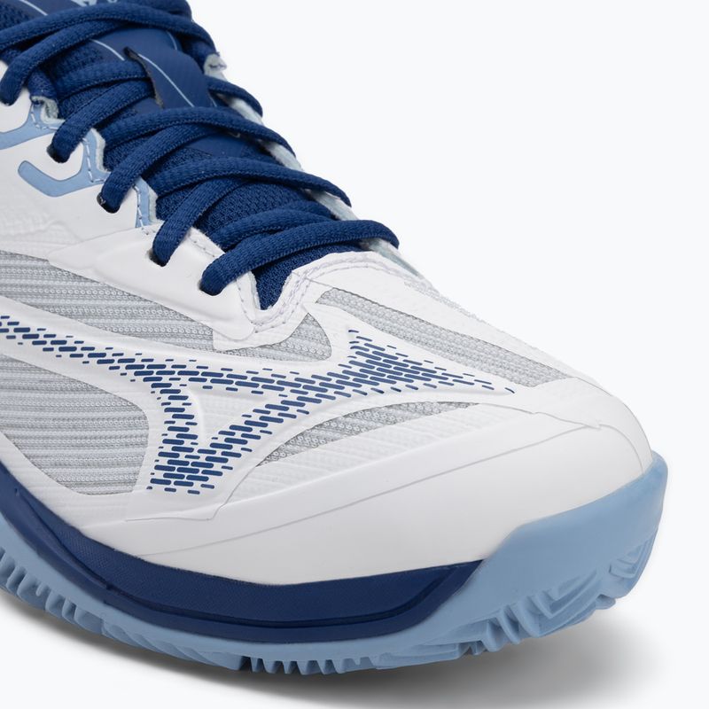 Moteriški teniso batai Mizuno Wave Exceed Light 2 CC white/ bellwether blue/ bel air blue 7