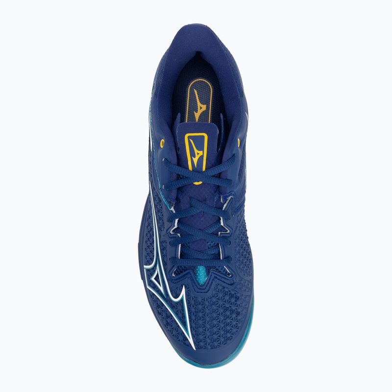 Vyriški teniso batai Mizuno Wave Exceed Tour 6 CC bellwether blue/ white/ fjord blue 5