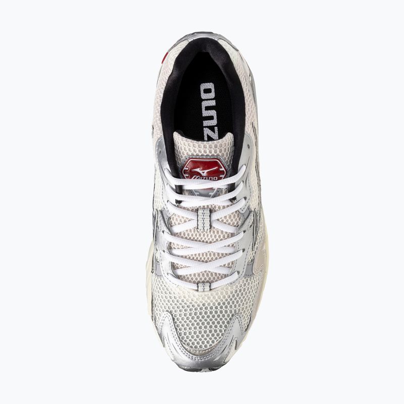 Vyriški batai Mizuno Wave Rider 10 mizuno sniego balta/juoda smėlio/rytų raudona 5