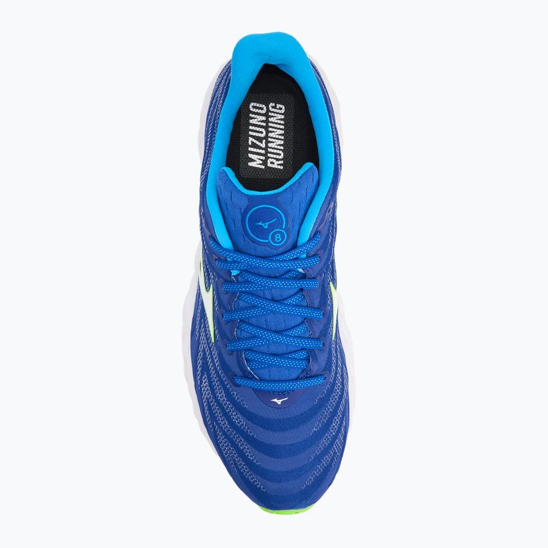 Vyriški bėgimo batai Mizuno Wave Sky 8 reflex blue c/white/green geck 5