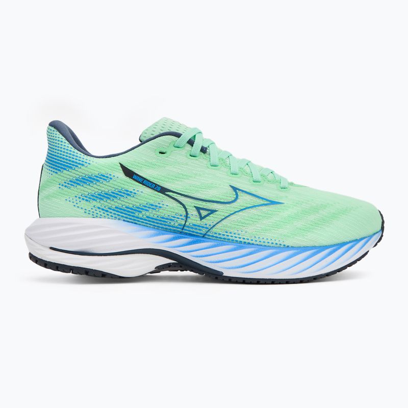 Vyriški bėgimo batai Mizuno Wave Rider 28 neo mint/frontier blue/vintage 2