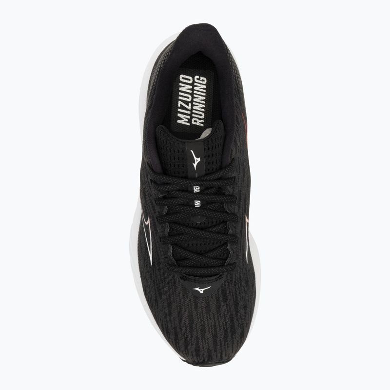 Vyriški bėgimo batai Mizuno Wave Rider 28 black/white/ evening primrose 5
