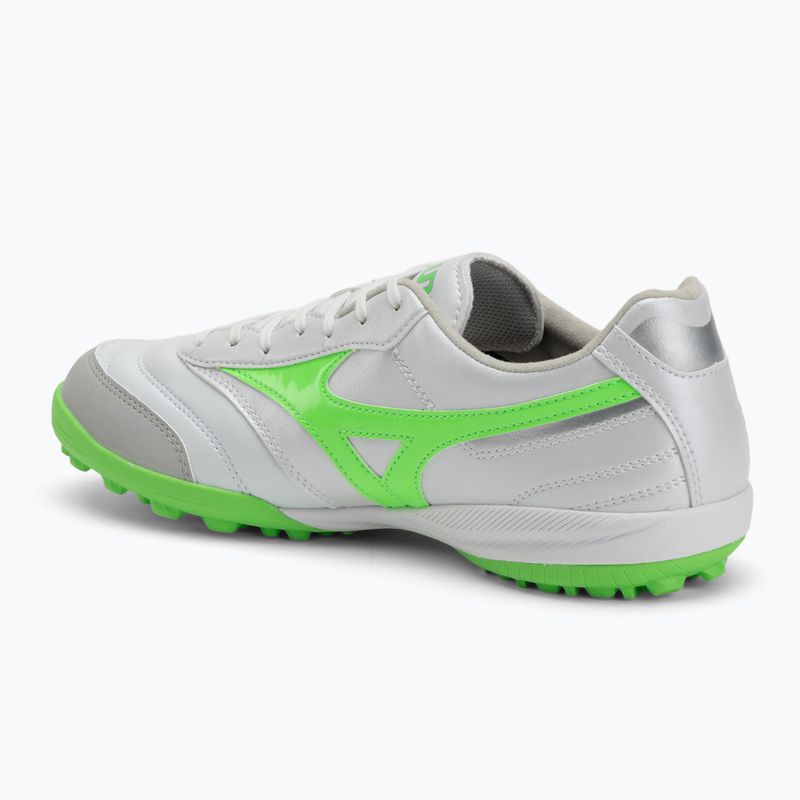 Vyriški futbolo batai Mizuno Morelia Sala Pro TF white/neon green/galaxy silver 3