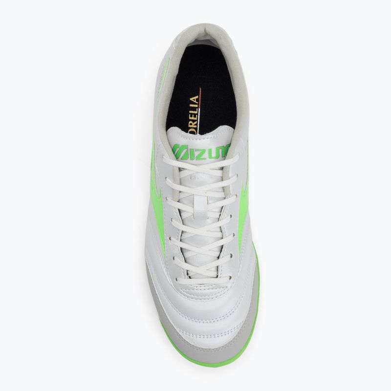 Vyriški futbolo batai Mizuno Morelia Sala Pro TF white/neon green/galaxy silver 5