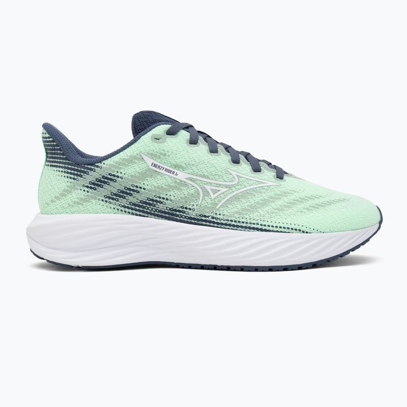Vaikiški bėgimo bateliai Mizuno Enerzy Rider Jr neo mint/white/vintage indigo 2