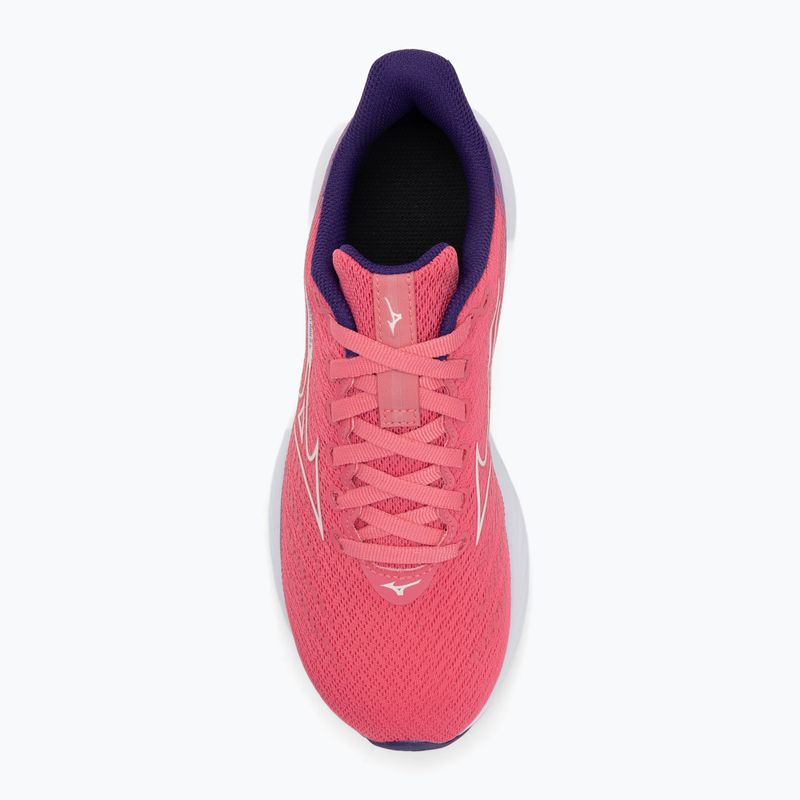 Vaikiški bėgimo batai Mizuno Enerzy Rider Jr camelliarose/ snowwhite/violiet 5
