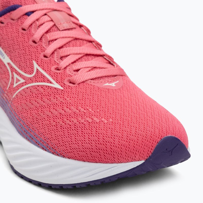 Vaikiški bėgimo batai Mizuno Enerzy Rider Jr camelliarose/ snowwhite/violiet 7
