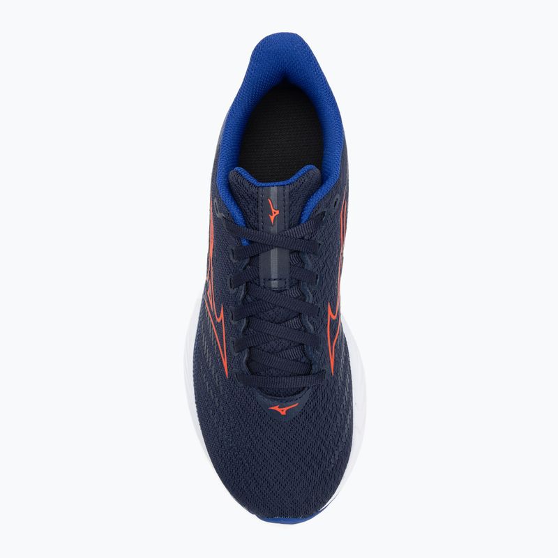 Vaikiški bėgimo batai Mizuno Enerzy Rider Jr peacoat/ignitionred/ reflective blue 5