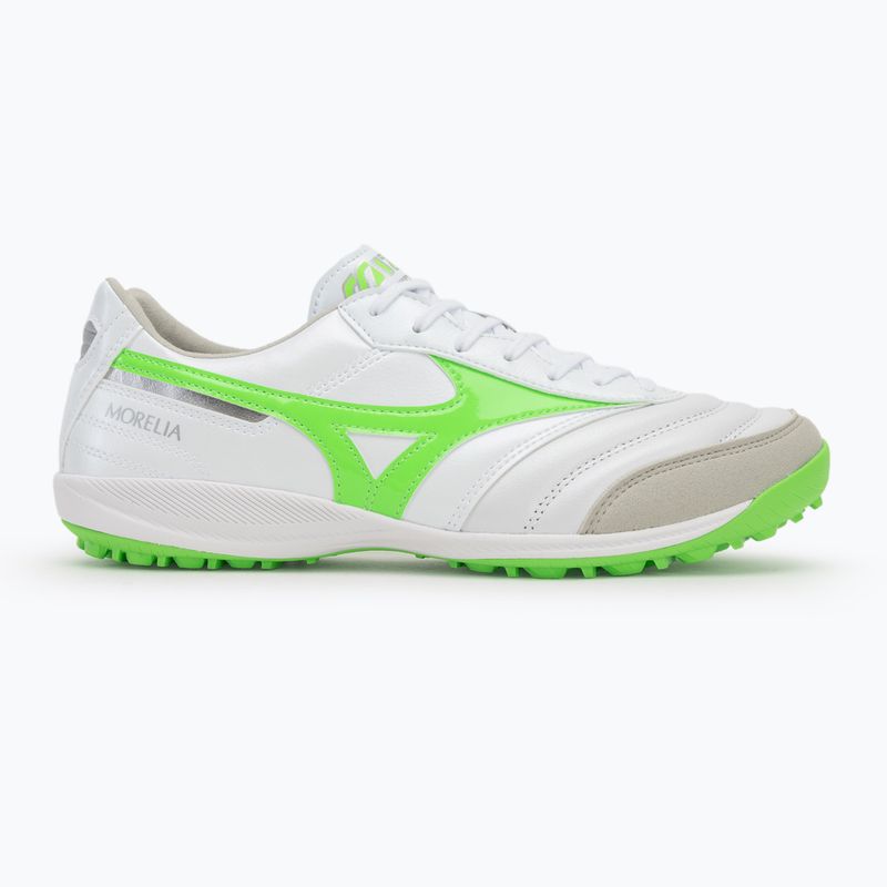 Vyriški futbolo batai Mizuno Morelia Sala Elite TF white/neon green/galaxy silver 2