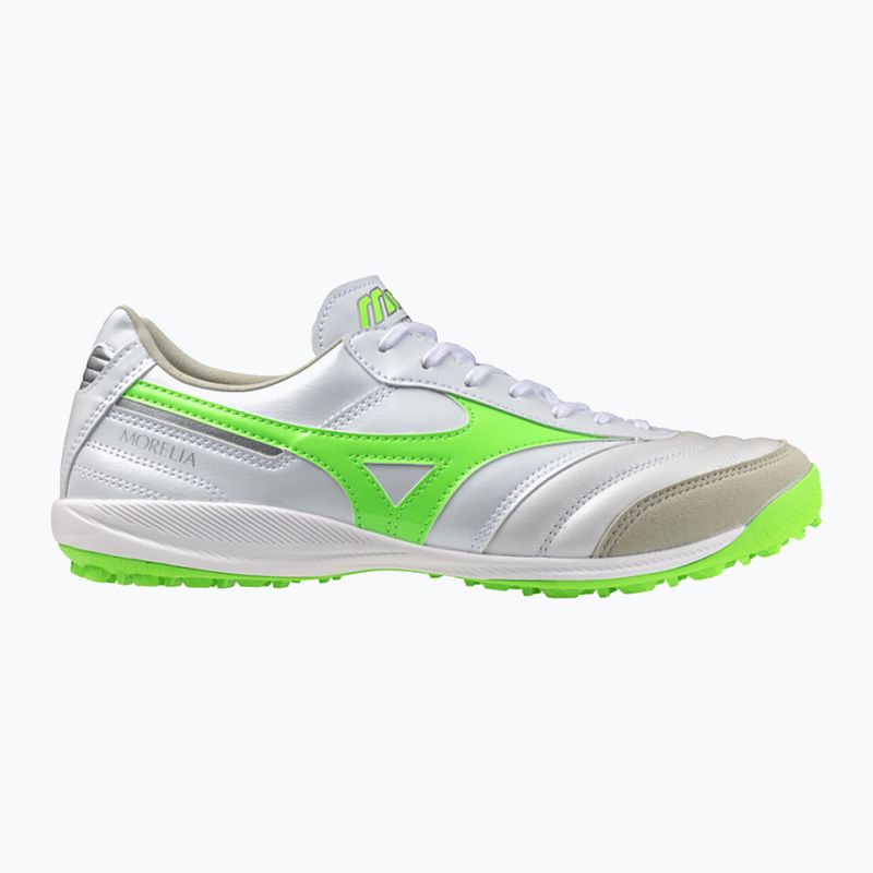 Vyriški futbolo batai Mizuno Morelia Sala Elite TF white/neon green/galaxy silver