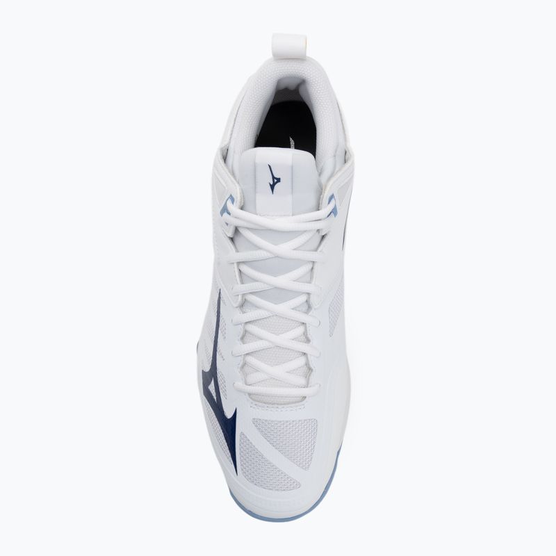 Tinklinio batai Mizuno Wave Dimension Mid balti/bellwether mėlyni/belair mėlyni 5