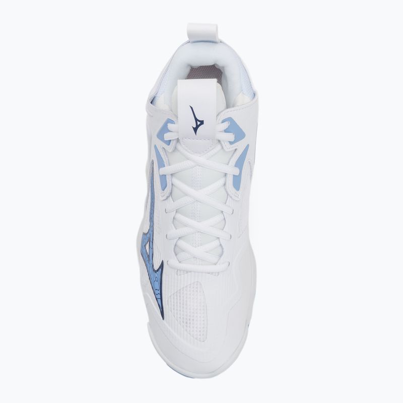 Tinklinio batai Mizuno Wave Momentum 3 Mid balti/bellwether mėlyni/belair mėlyni 5