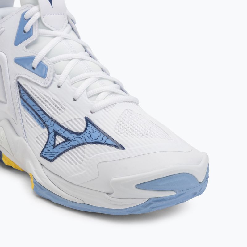 Tinklinio batai Mizuno Wave Momentum 3 Mid balti/bellwether mėlyni/belair mėlyni 7